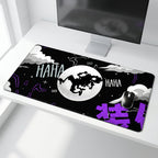 Abstract Shadow Moon Desk Mat Mouse Pad