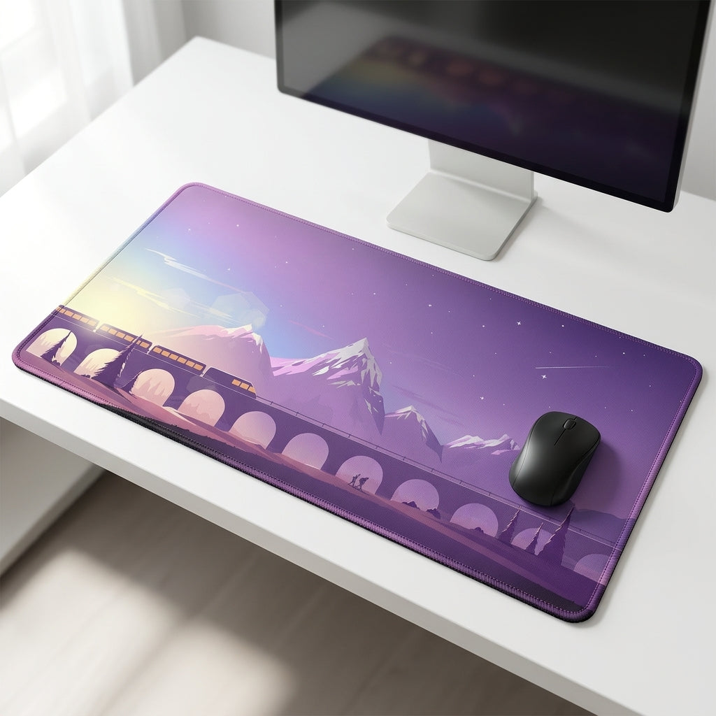 Aurora Valley Desk Mat Mouse Pad