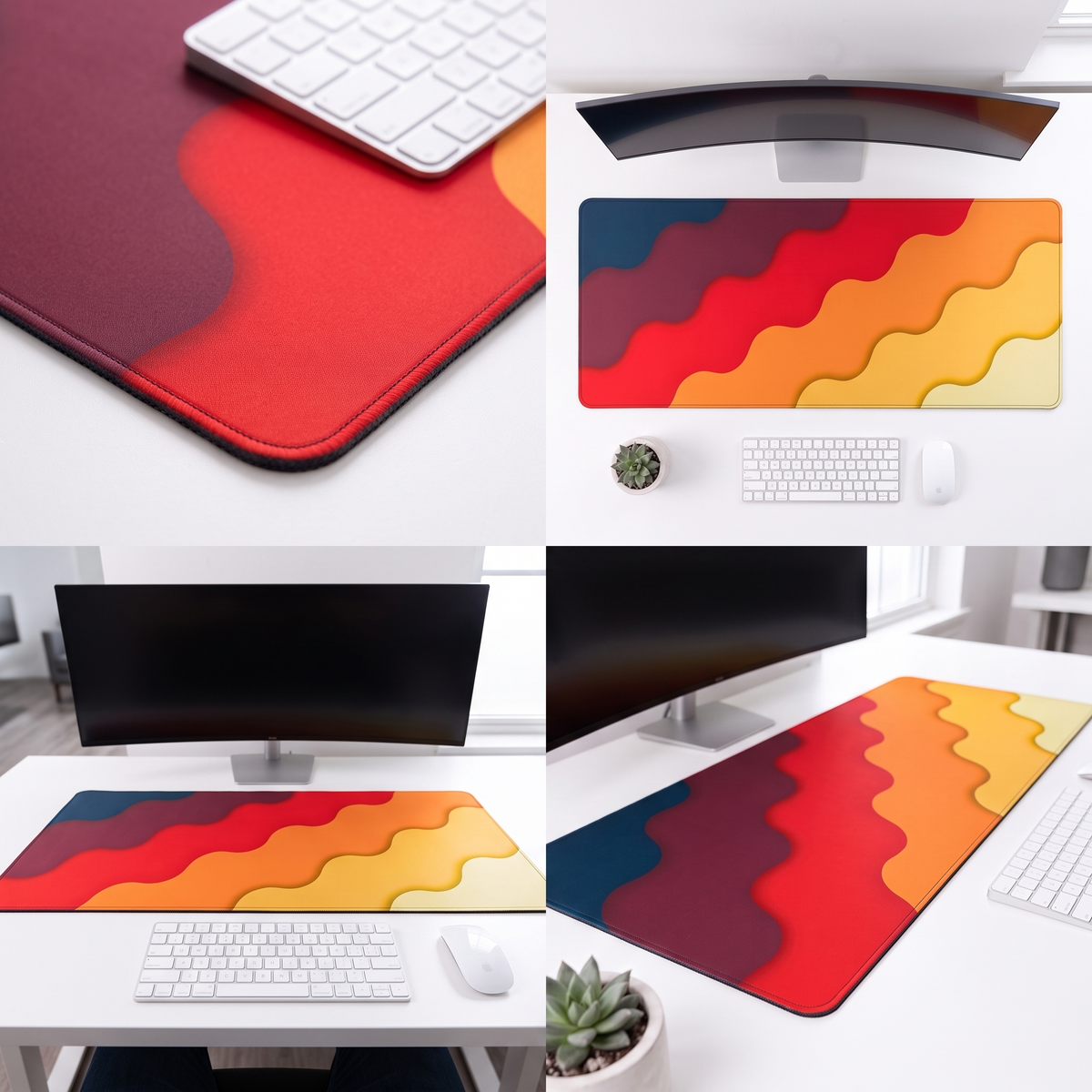 WaveFlow Desk Mat Mouse Pad