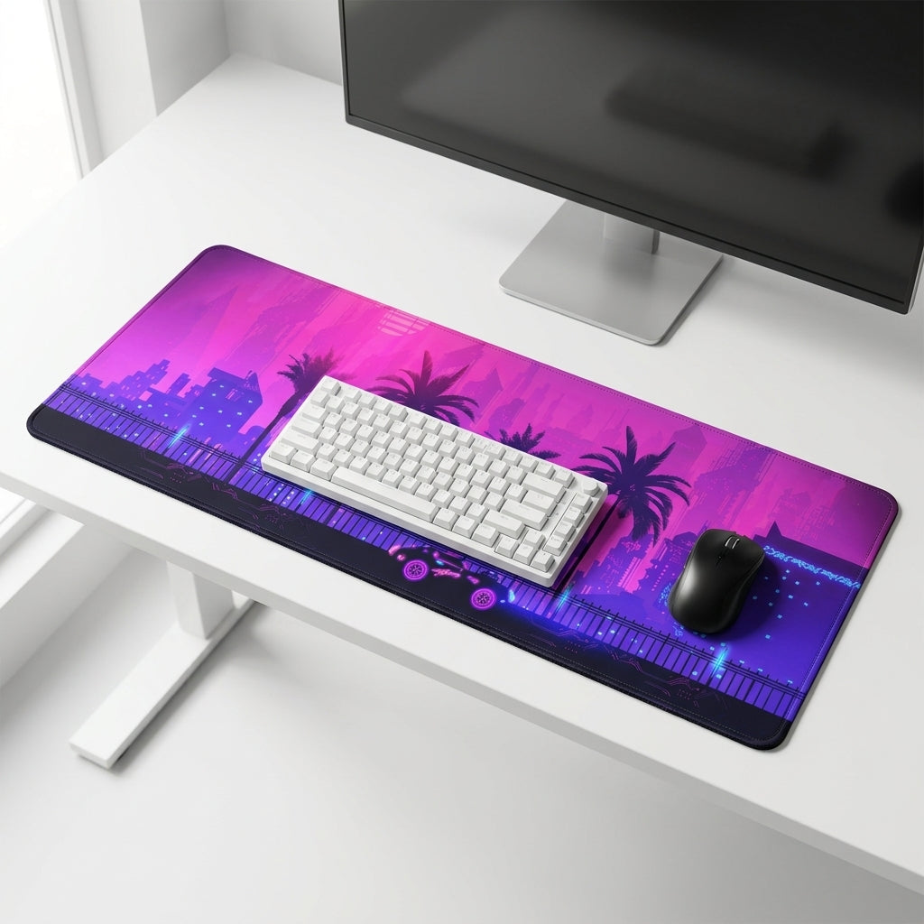 Neon City Extended Desk Mat