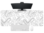 Contour Lines Desk Mat Mouse Pad