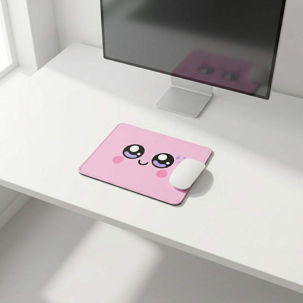 Cute Pink Kawaii Mouse Pad