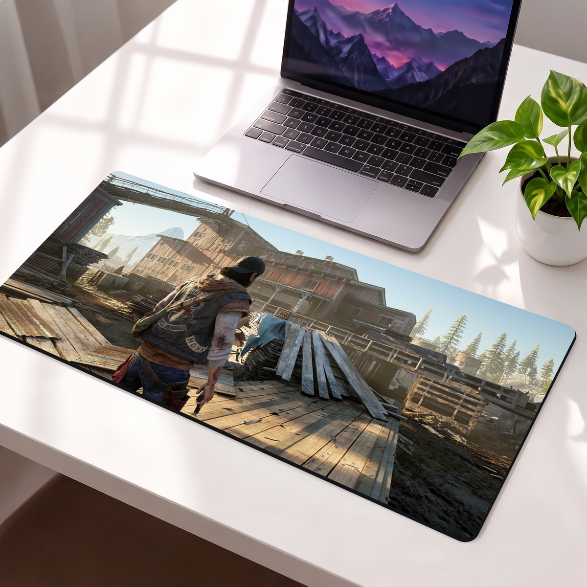 Post-Apocalyptic Desk Mat Mouse Pad