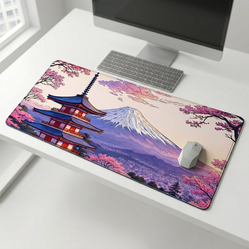 Sakura Horizon Desk Mat Mouse Pad
