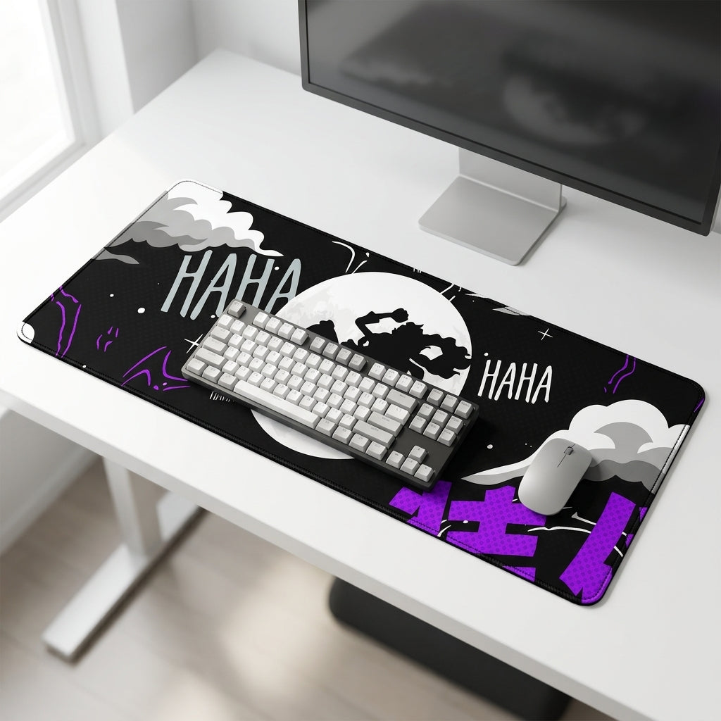 Dark Comic Style Premium Desk Mat