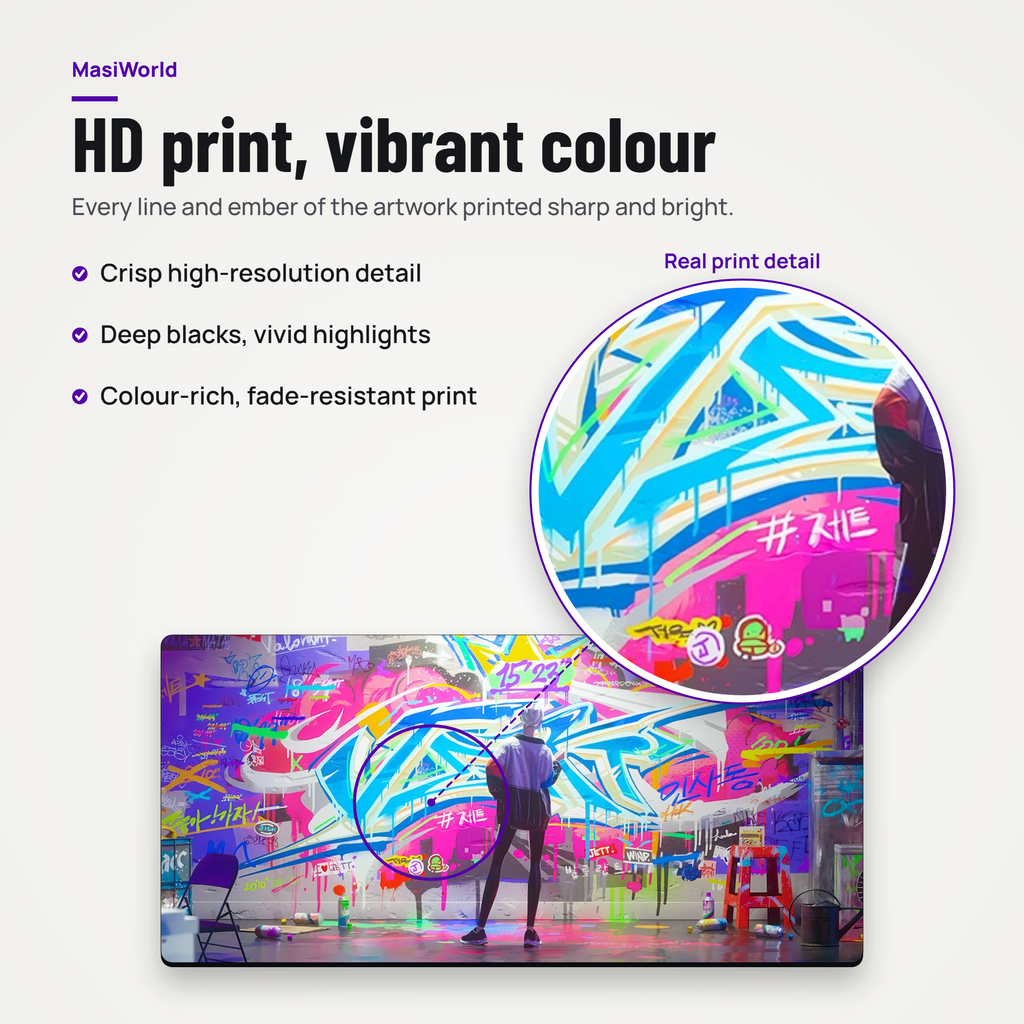 Urban Graffiti Artist Desk Mat Mouse Pad