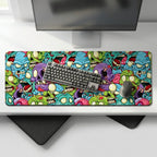 Screaming Zombies Gaming Desk Mat Mouse Pad