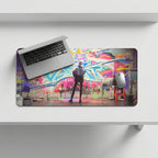 Urban Graffiti Artist Desk Mat Mouse Pad