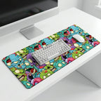 Screaming Zombies Gaming Desk Mat Mouse Pad