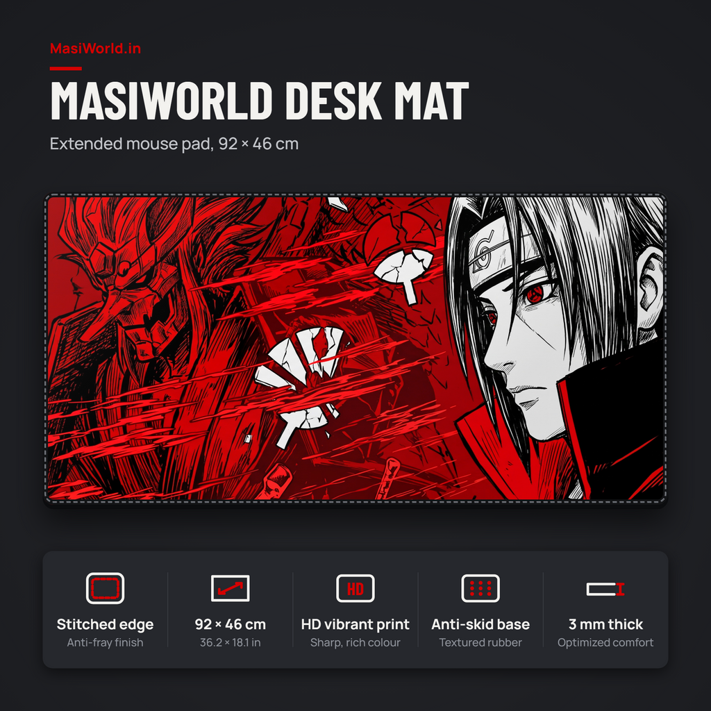 Crimson Shadow Desk Mat Mouse Pad