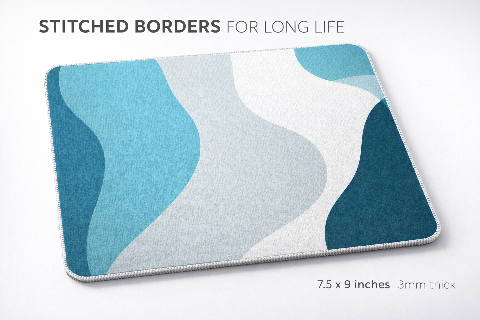 Aqua Flow Minimal Abstract Mouse Pad
