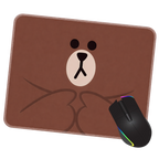 Brown Bear Mouse Pad