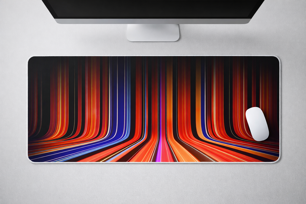 Neon Velocity Desk Mat Mouse Pad