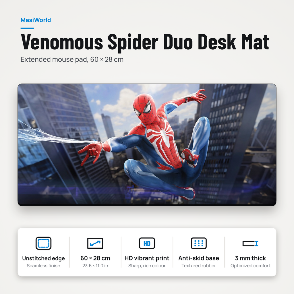 Urban Web Warrior Desk Mat Mouse Pad