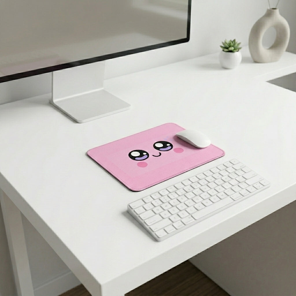 Cute Pink Kawaii Mouse Pad