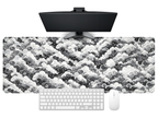 Monochrome Cloudwave Desk Mat Mouse Pad