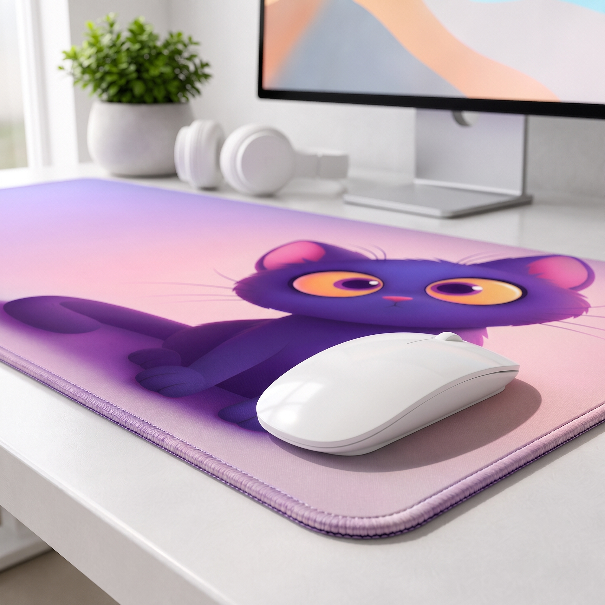 Good Things Loading Desk Mat Mouse Pad