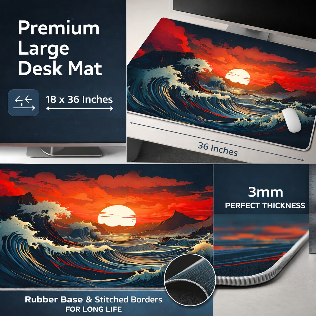 Crimson Tide Desk Mat Mouse Pad