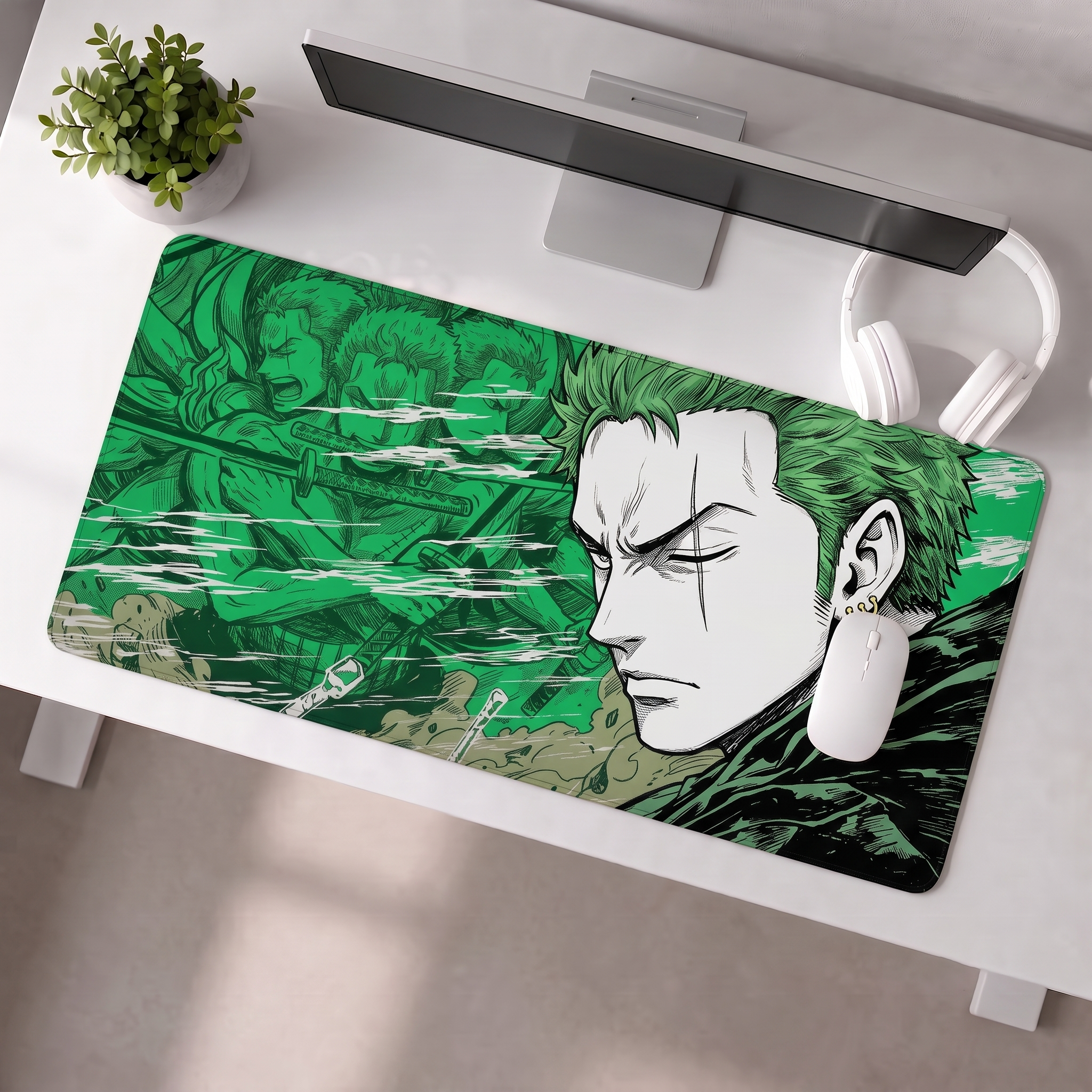 Emerald Warrior Desk Mat Mouse Pad