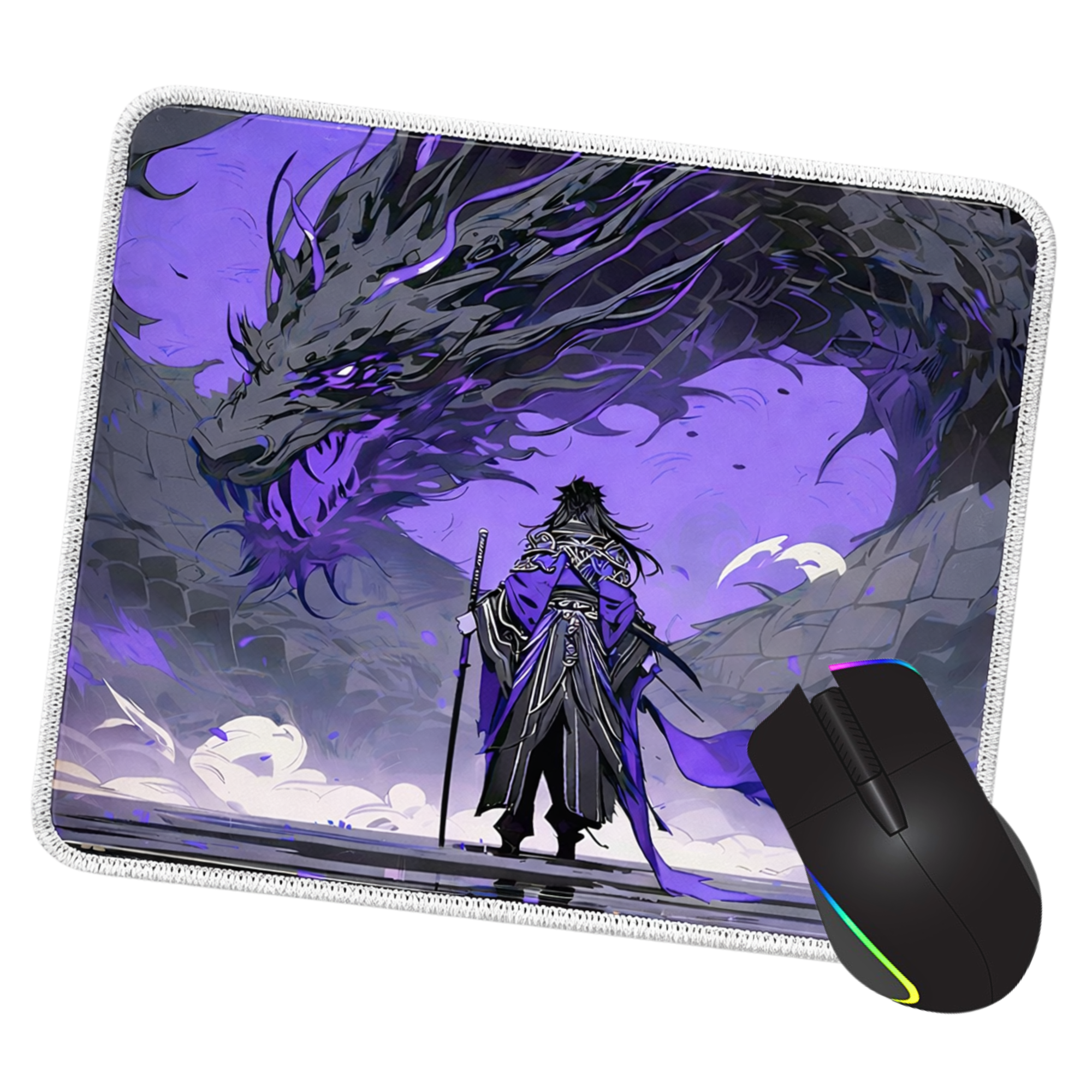 Void Dragon Ascension Warrior Mouse Pad