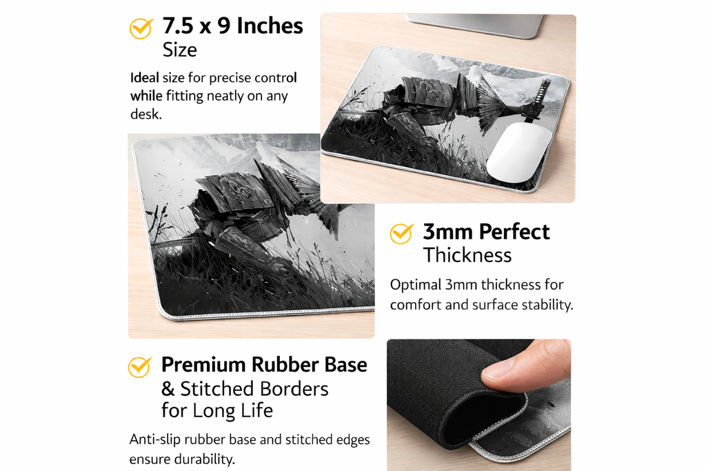 Ronin Resolve – Samurai Warrior Mouse Pad