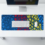 Vibrant Emoji Splash Desk Mat Mouse Pad