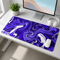 Abstract Purple Desk Mat Mouse Pad
