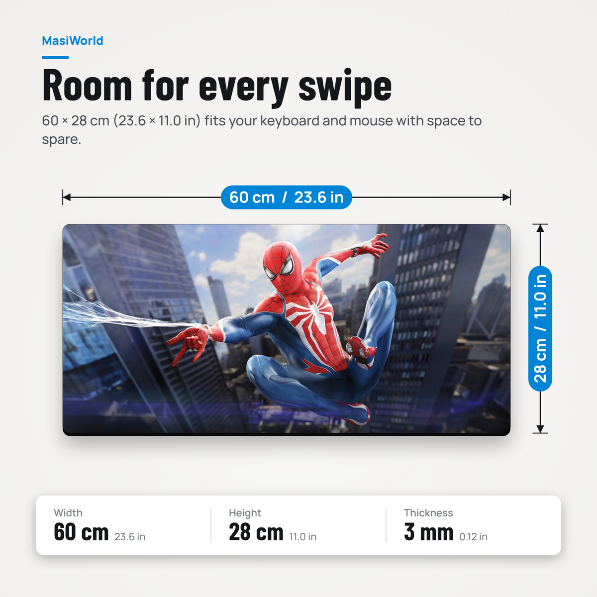 Urban Web Warrior Desk Mat Mouse Pad