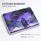 Void Dragon Ascension Warrior Mouse Pad