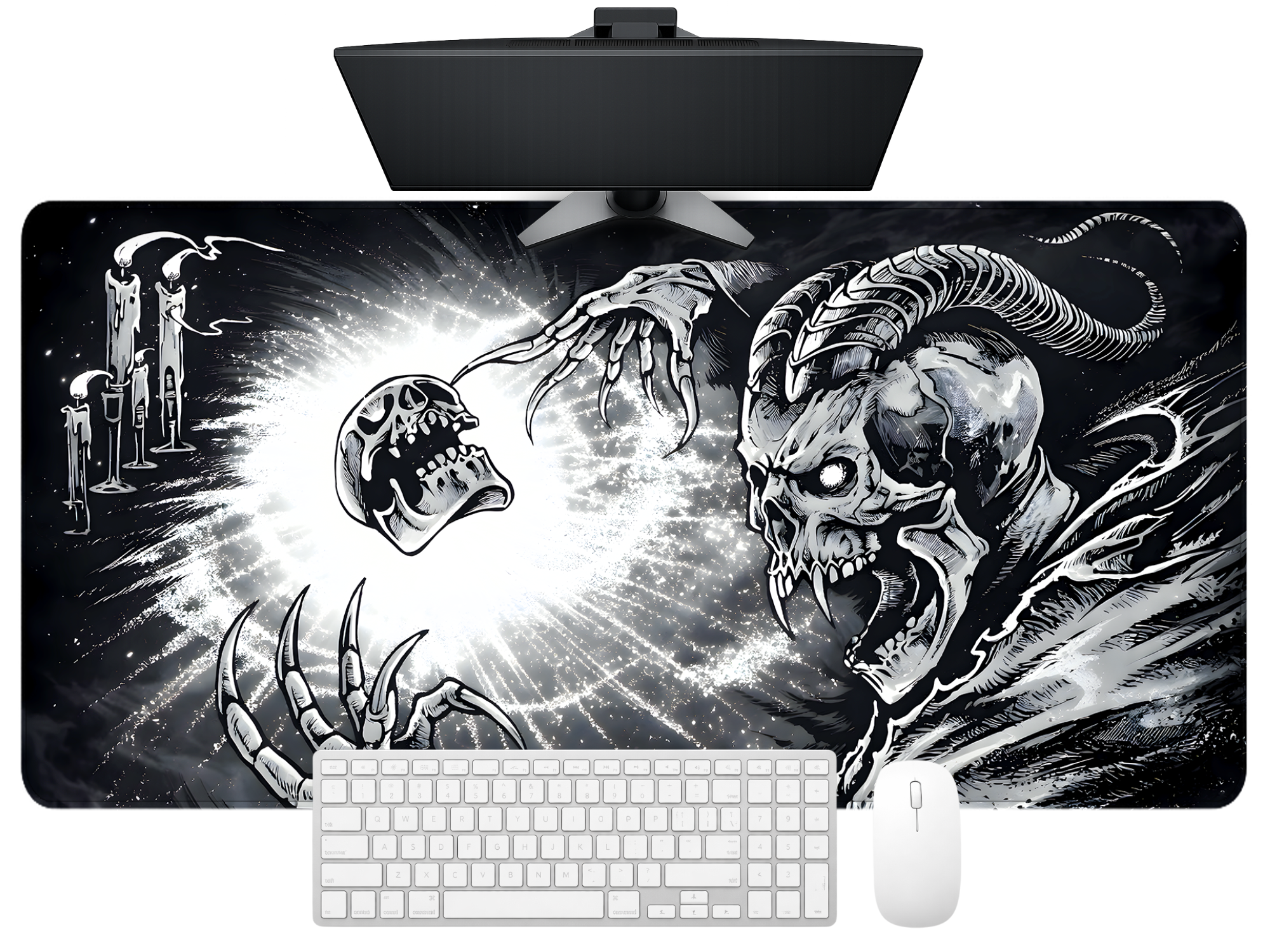 Eternal Abyss - Dark Skull Desk Mat Mouse Pad