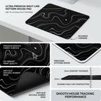 Premium Wavy Line Mouse Pad