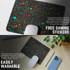 Abstract Geometry Premium Mouse Pad – Non-Slip Base, Smooth Precision Control