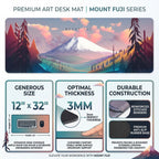 Mount Fuji Serenity Desk Mat Mouse Pad