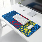 Vibrant Emoji Splash Desk Mat Mouse Pad