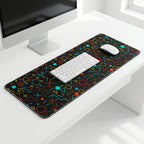 Neon Grid Premium Desk Mat