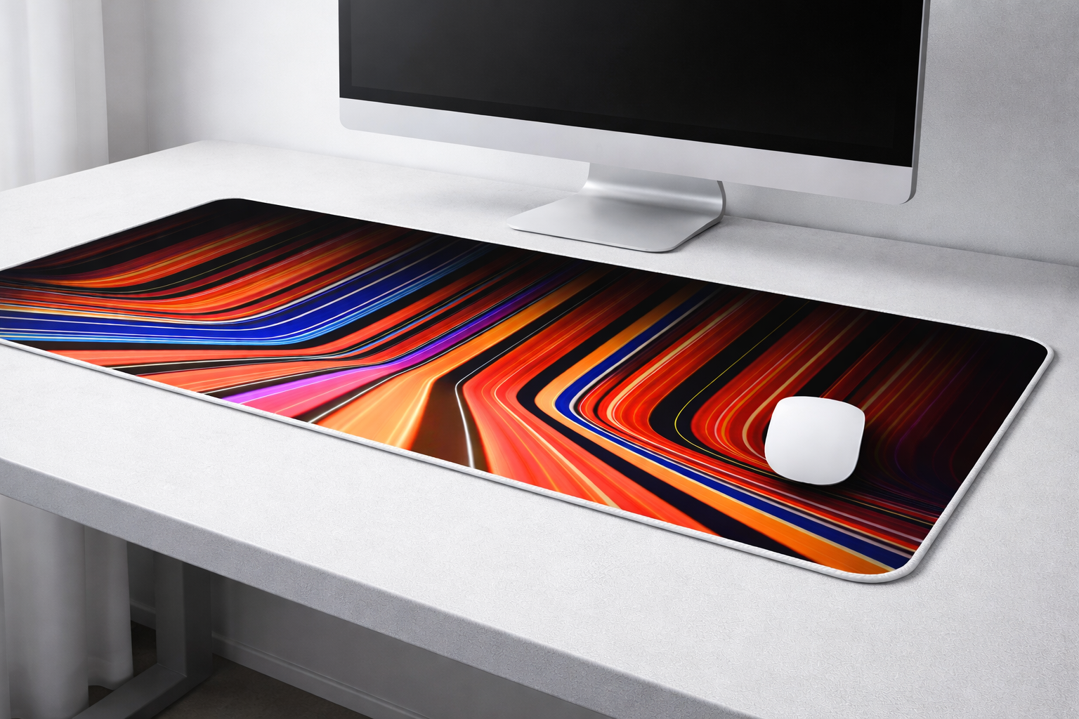 Neon Velocity Desk Mat Mouse Pad