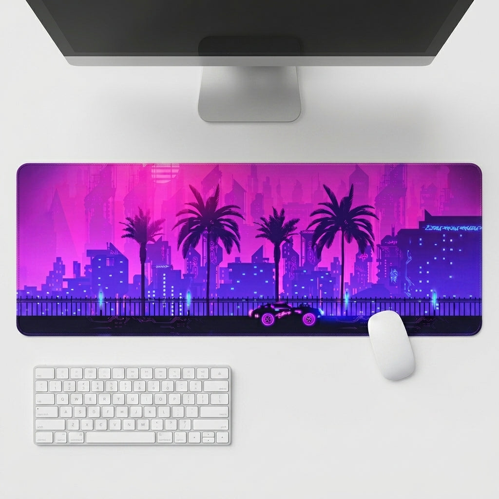 Neon City Extended Desk Mat
