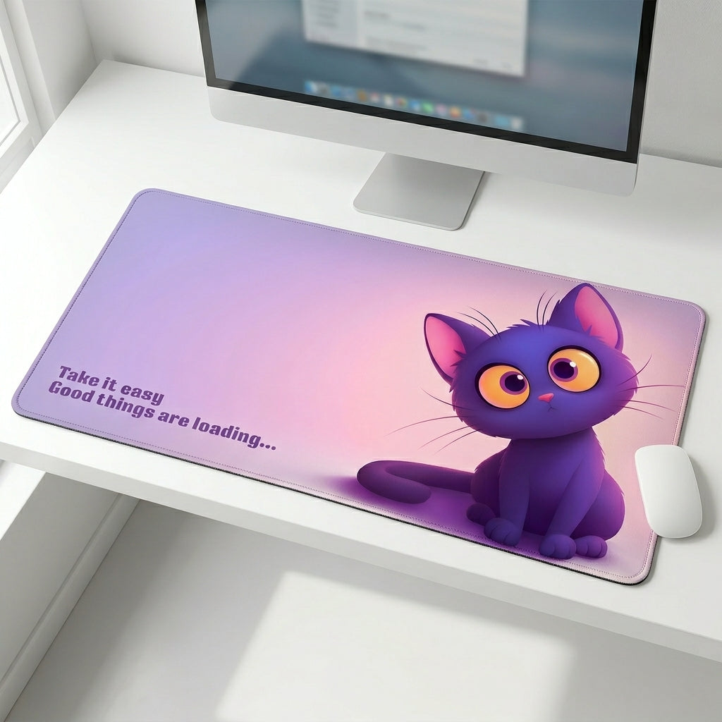 Good Things Loading Desk Mat Mouse Pad