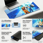 Blue Energy Duo Gaming Desk Mat Mouse Pad