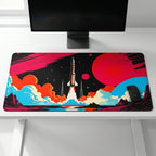 Rocket Launch Desk Mat Mouse Pad