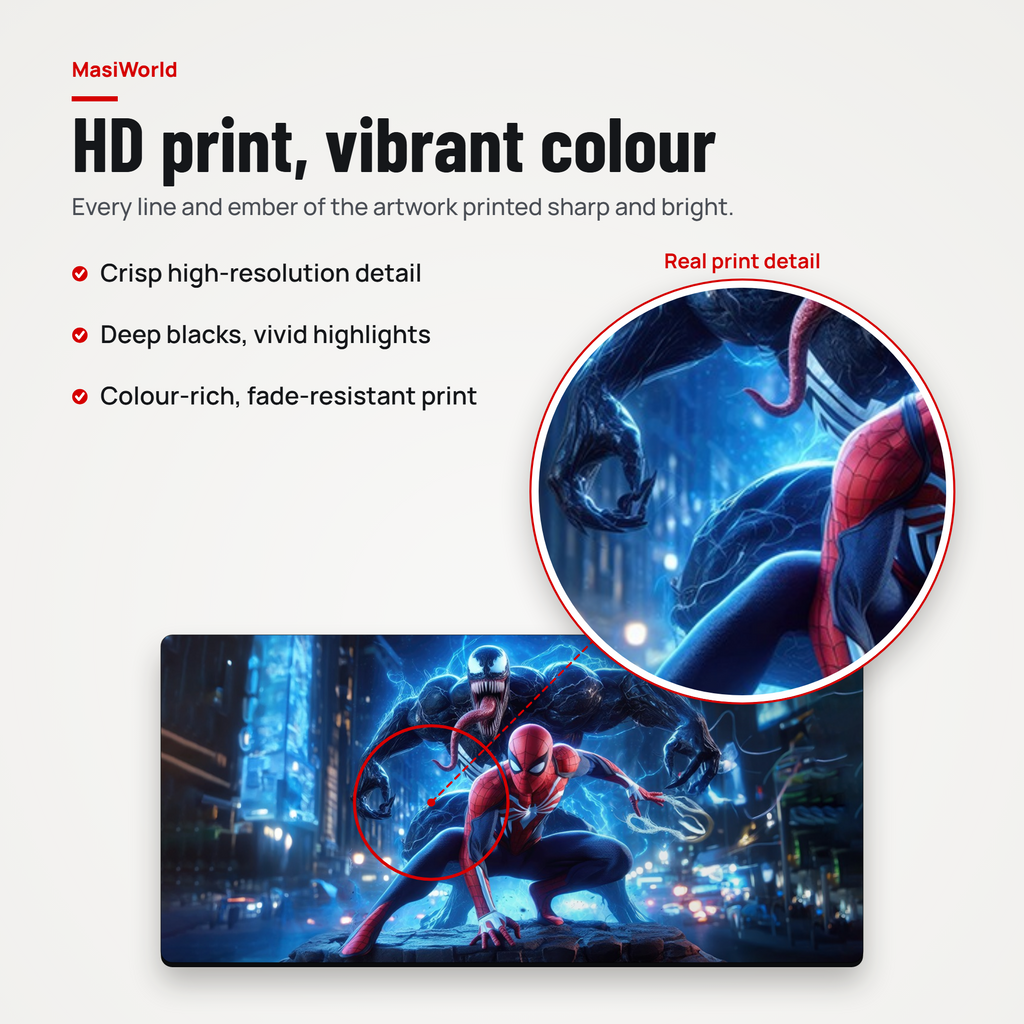 Venomous Spider Duo Desk Mat Mouse Pad
