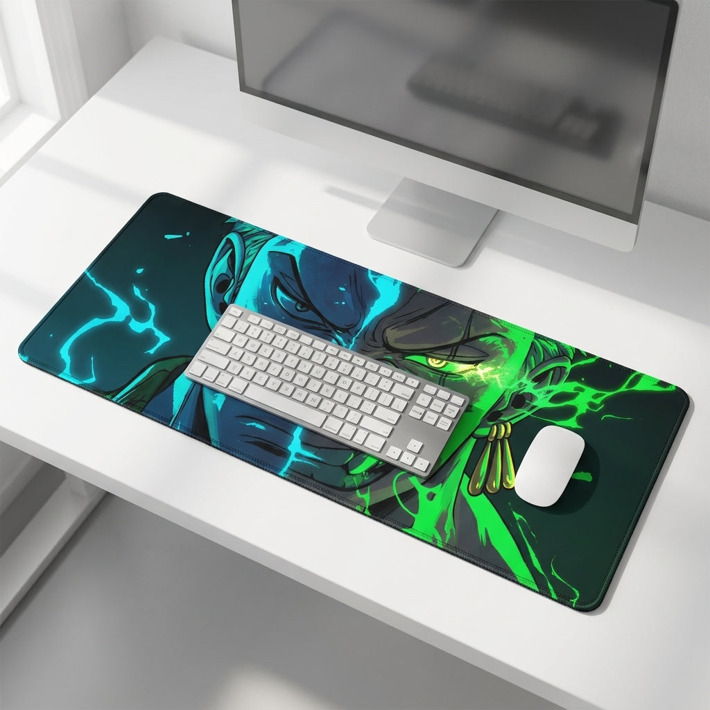 Warrior Energy Anime Desk Mat Mouse Pad