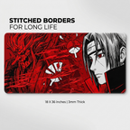 Crimson Shadow Desk Mat Mouse Pad