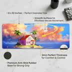 Tropical Sky Island Desk Mat Mouse Pad
