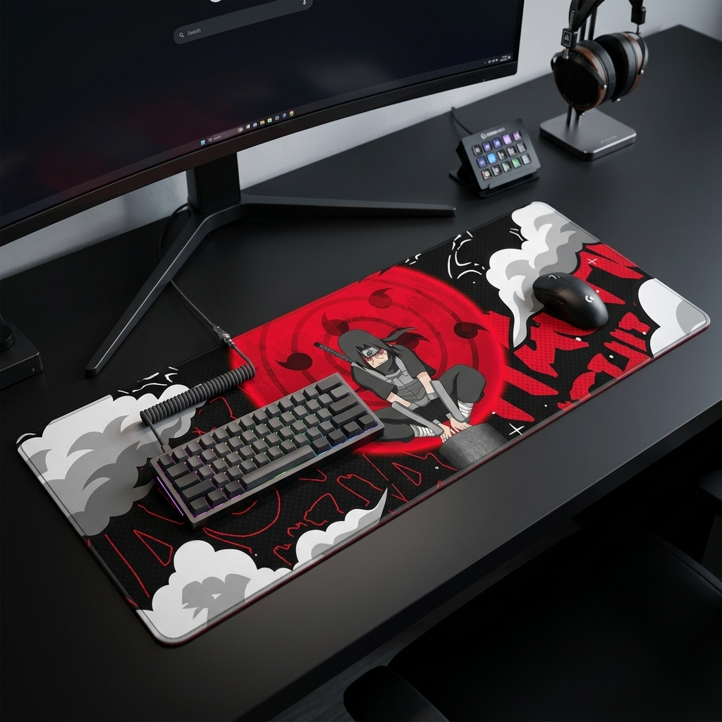 Shadow Eclipse Gaming Desk Mat Mouse Pad