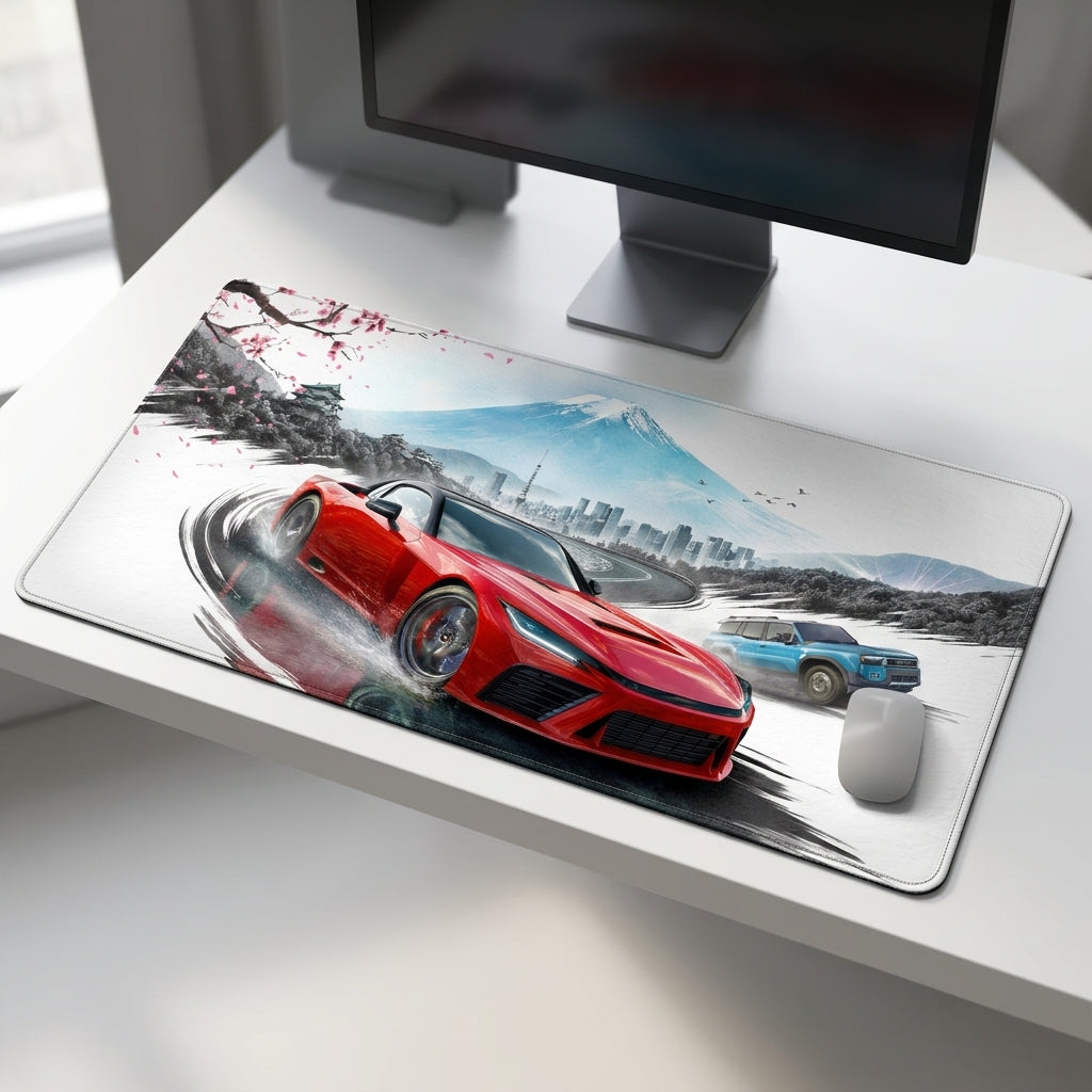 Tokyo Drift Sakura Desk Mat Mouse Pad