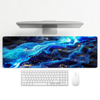 Cosmic Blue Flow Desk Mat Mouse Pad