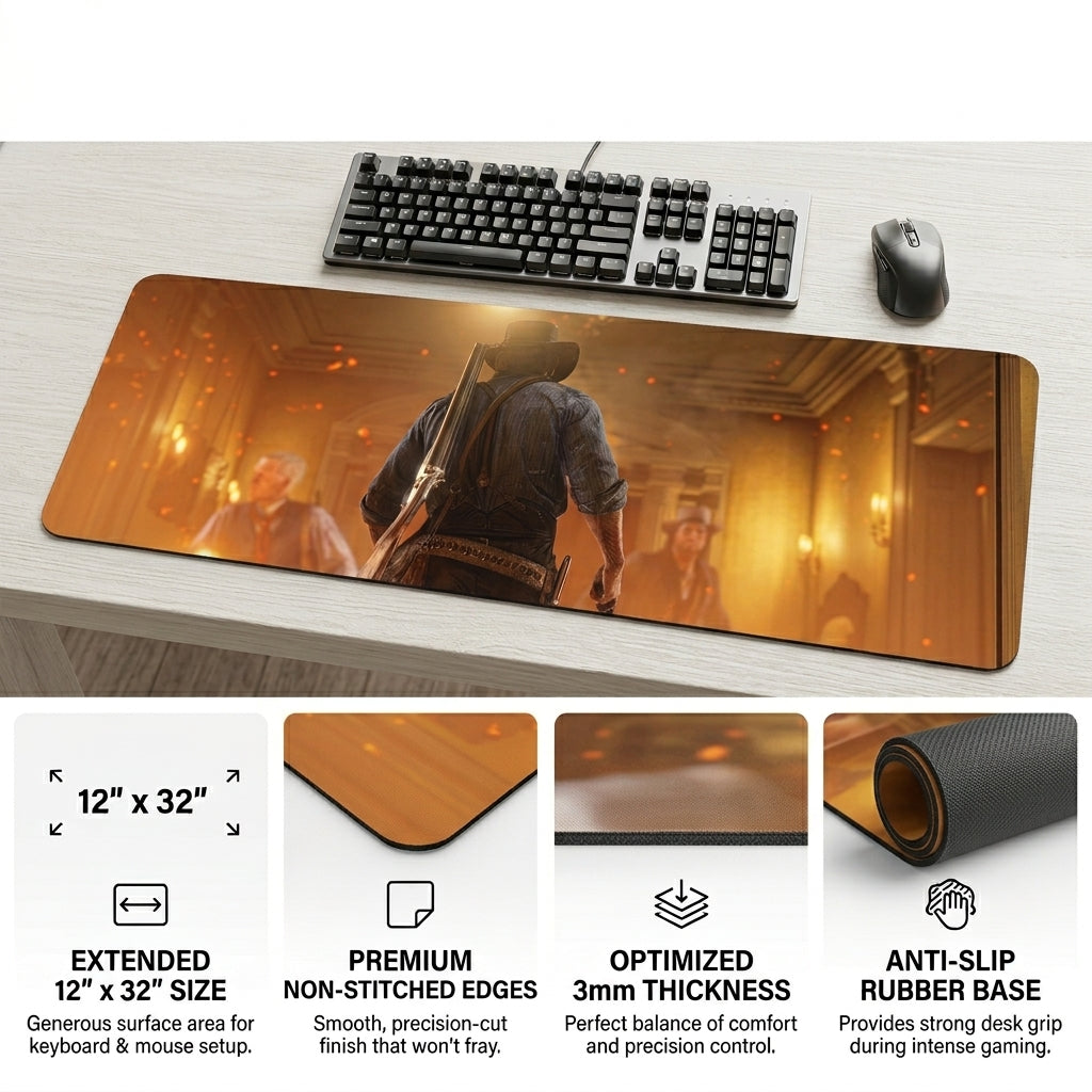 Redemption Outlaw Desk Mat Mouse Pad