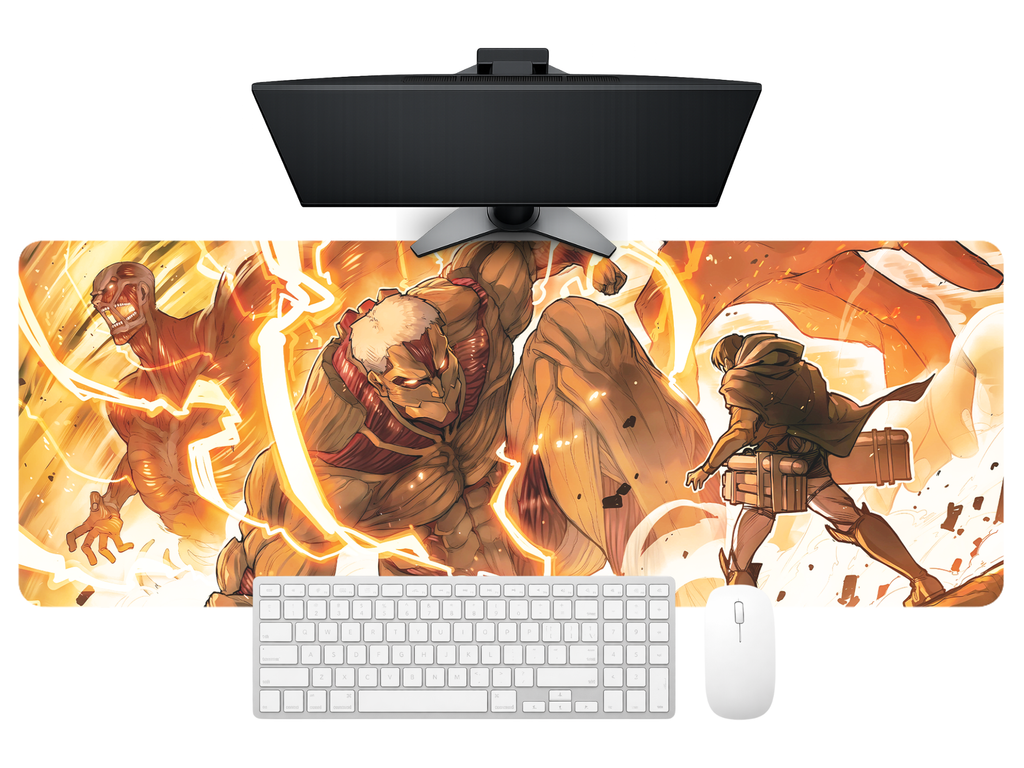 Anime Titan Battle Gaming Desk Mat Mouse Pad