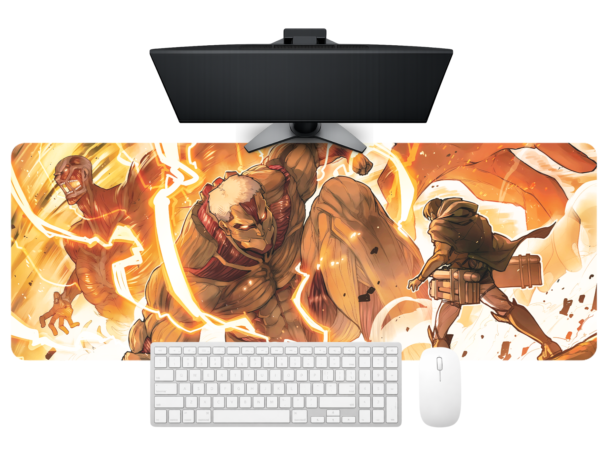 Anime Titan Battle Gaming Desk Mat Mouse Pad